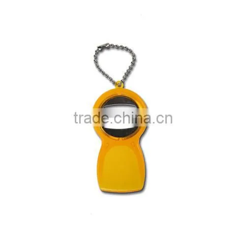 plastic bottle opener and keychain