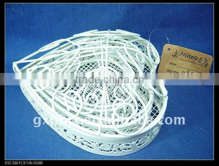 Creamywhite wire storage pretty storage boxes