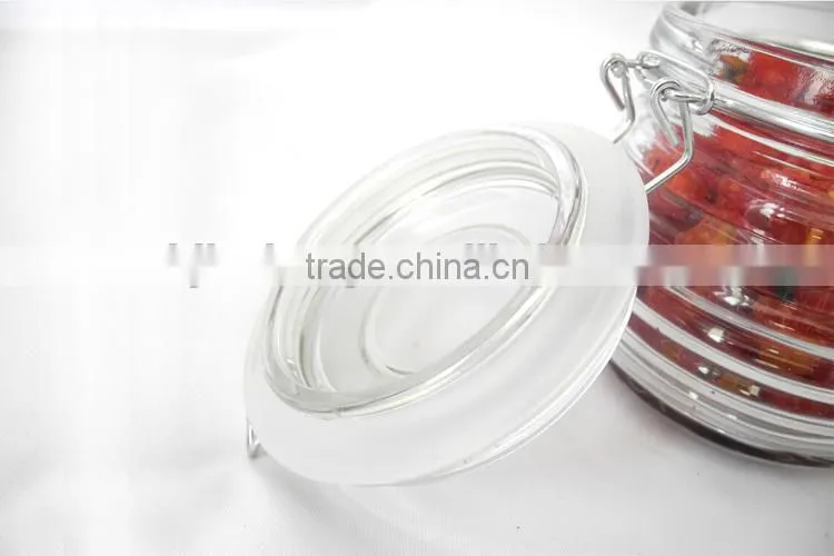 glass candy biscuits jars with sealed lid CK12