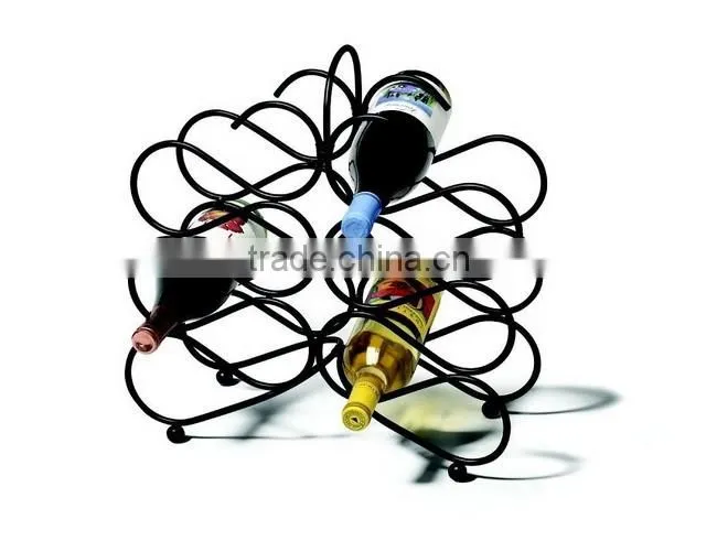 Decorative Unique Home Wire Wine Stand