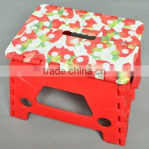 water transfer printed kids foldable stool