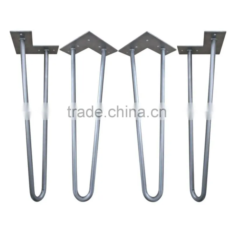 16 inch Set of Four steel hairpin table legs for End Tables