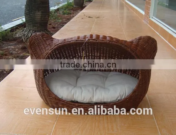 Hot Sale Resin Wicker Pet Bed Cat Bed Basket