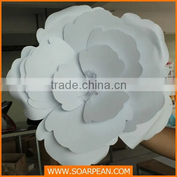 Window Display Customized White PVC Flowers