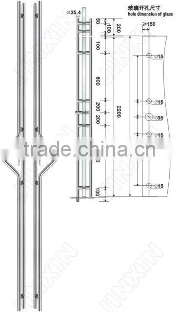 Glass door Handle Lock