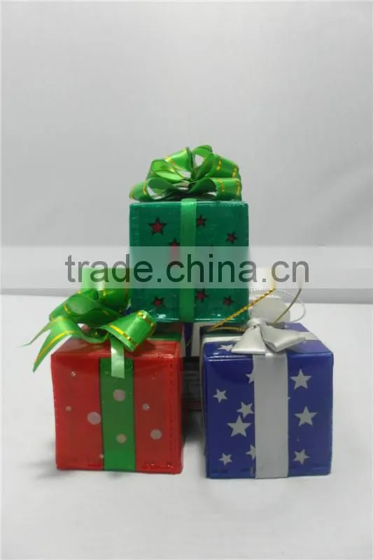 hand craft PVC sheet LED 7 colors changing gift boxes