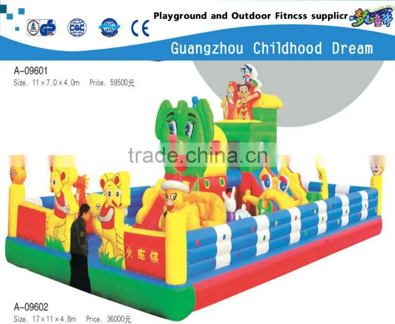 (CH-22177) INFLATABLE JUMPING , CHILDREN USE TIGER INFLATABLE JUMP BED