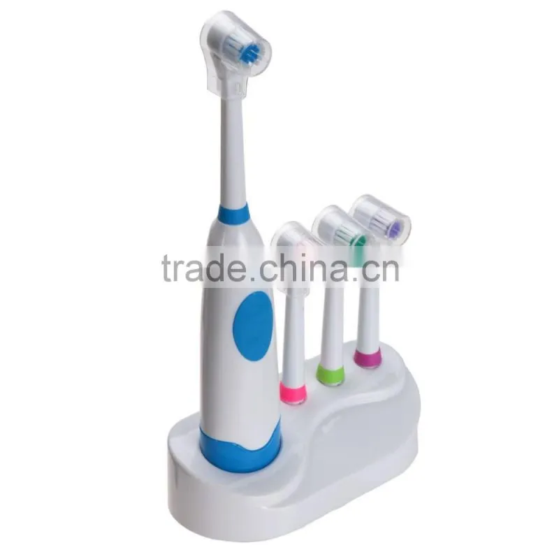 Revolving Electric Toothbrush Clean Waterproof With 3 Brush Heads