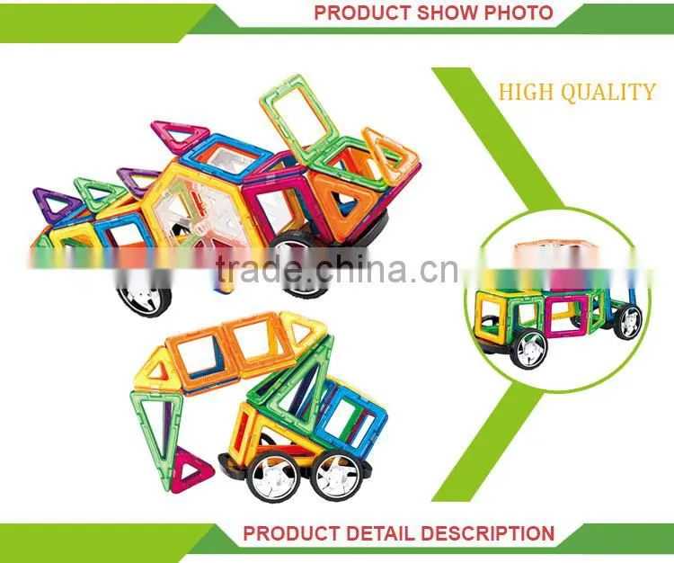 Kids educational plastic blokcs magnetic building toys