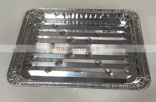 China made aluminum disposable BBQ tray,BBQ serving tray.