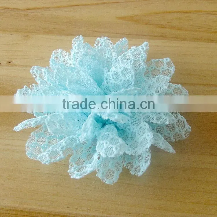 fabric flower clip for kids hair accessories for baby girl