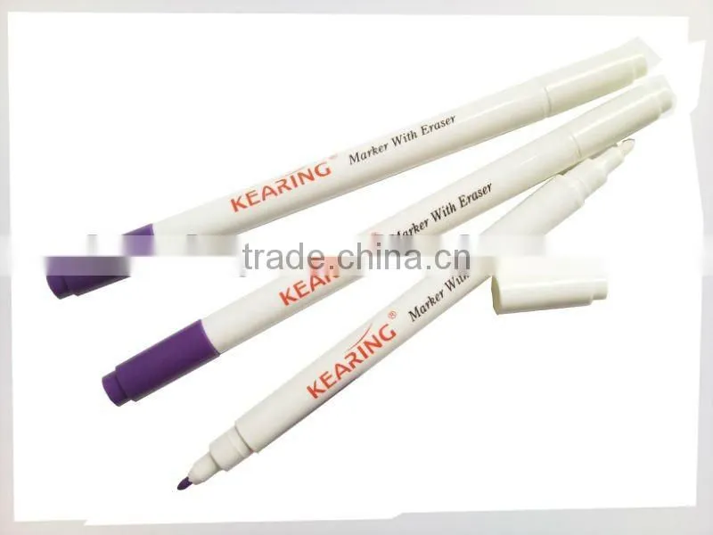 2017 New Kearing Manufacture Top Rated Multifunction Dual 1.0mm Nibs Pink Color Auto Air Disappearing Marker For Fabric Marking