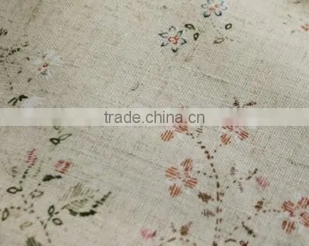 Manufacturer in shaoxing textile reactive printed 100%linen fabric wholesale linen fabric linen cotton fabric