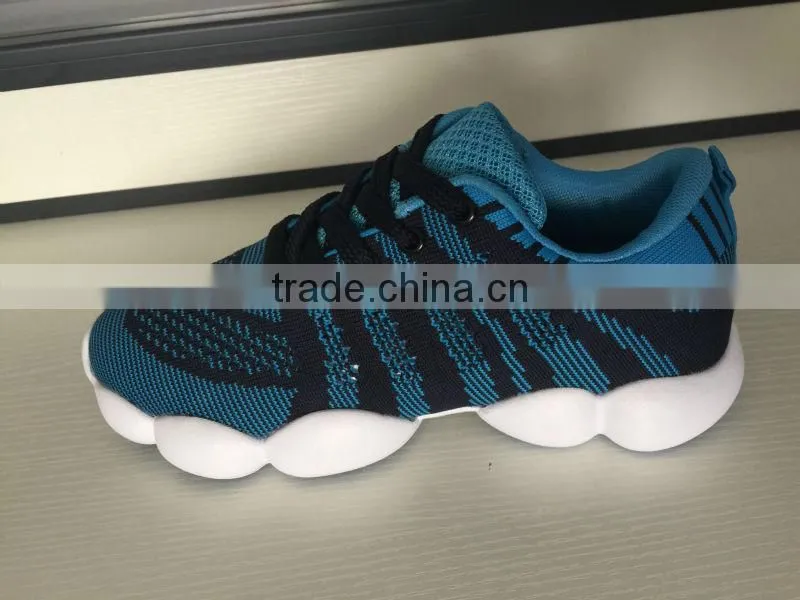 autumn fly fabric sport shoes factory for men, MD sole sport running shoes brand name for male female high quality