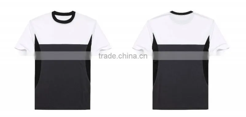 2016 simple o-neck 100%polyester men's short sleeve t shirt
