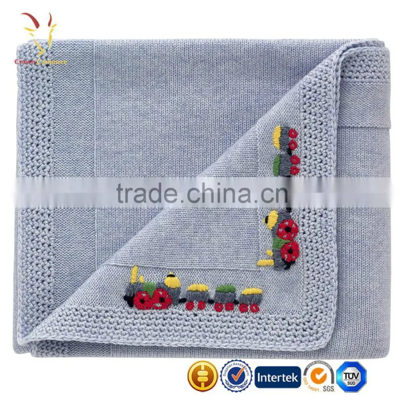 Baby Cashmere Blanket Cable Baby hand knit Cashmere Blanket
