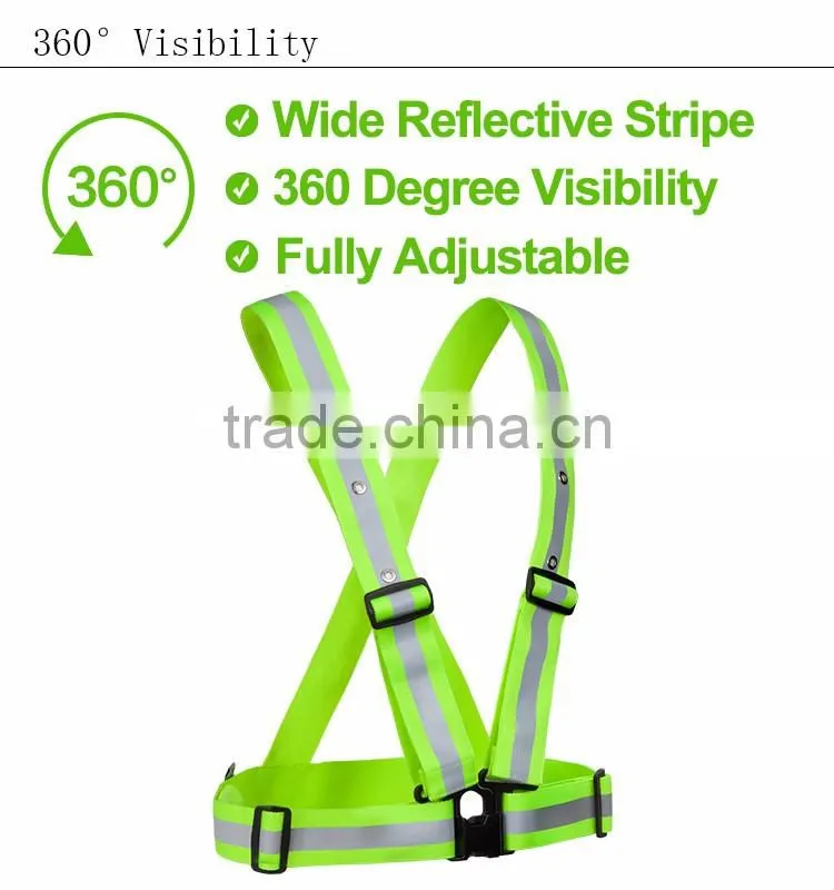 Alibaba China New Design Led Hi Visibility Vest safety dark night