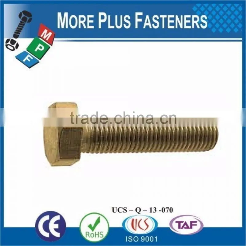 Made in Taiwan Brass Material Contact Screw Machine Screw Tapping Screw