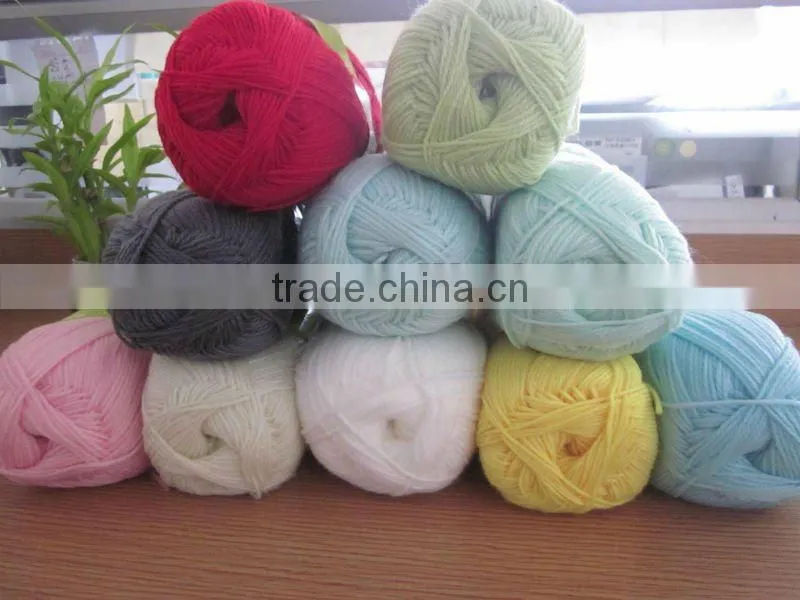 hand knitting acrylic yarn 100%