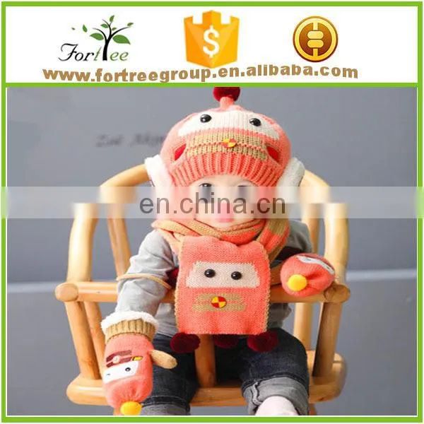 knitting scarf and hat set for baby lovely bear scarves baby hat