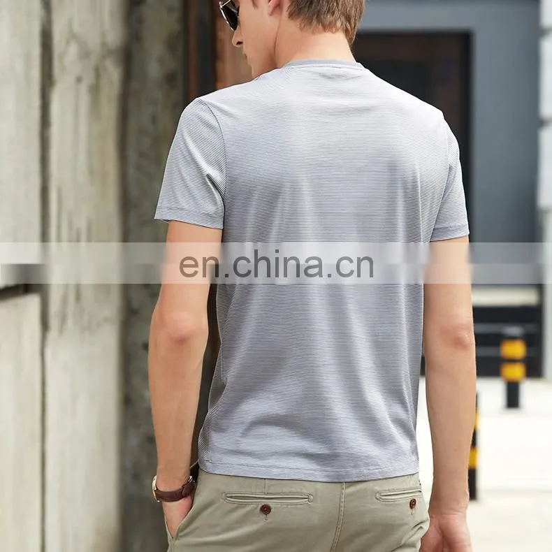 2017 hottest short sleeve t shirt with button for men