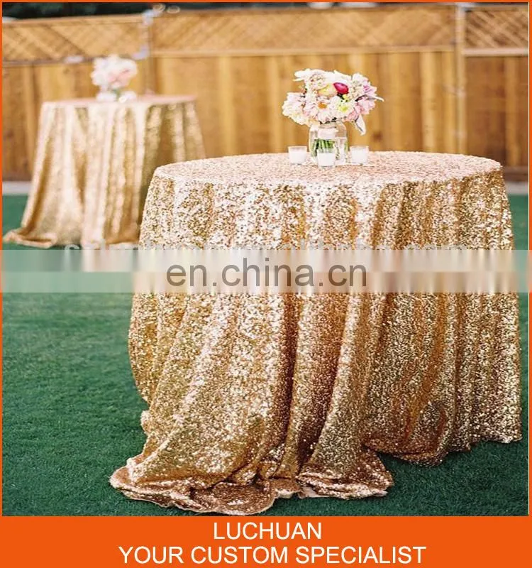 Party Decoration Big Sequins White Table Cloth