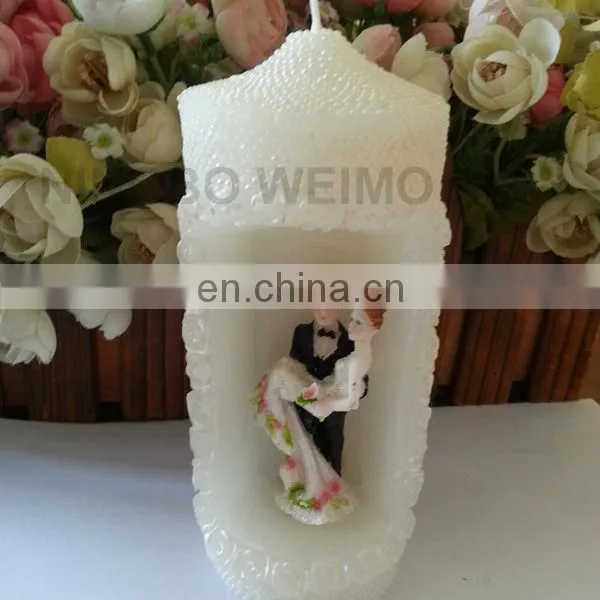 wedding/home decoration/valentine hand carved candles