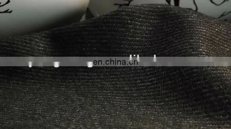 Knit wool polyester thread fabric