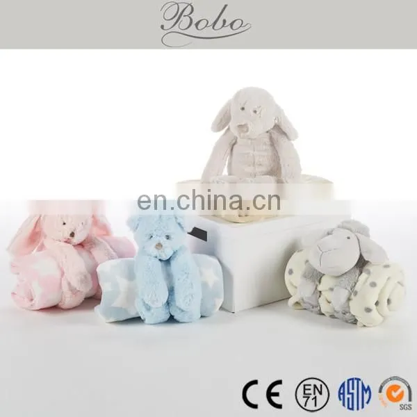 Natural quality star design knitted throw blanket