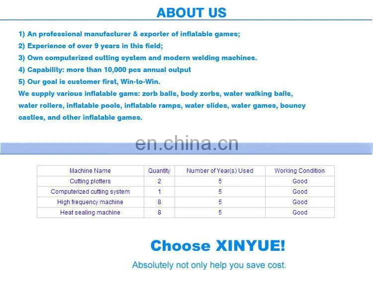 2014 Hot sale best quality big roll inside inflatable balls ride