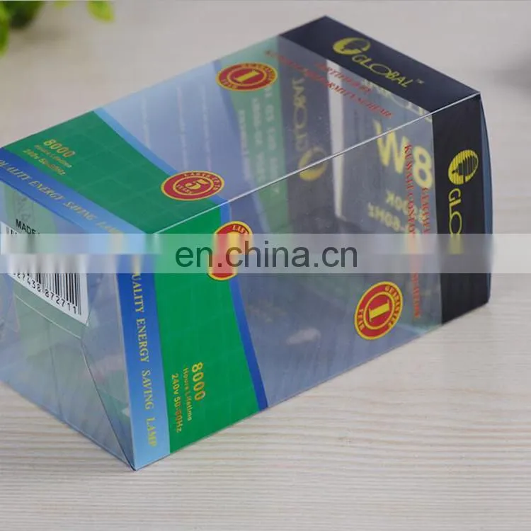 Direct factory manufacture customized White plastic box,PET/PP/PVC plastic packing box for lamp