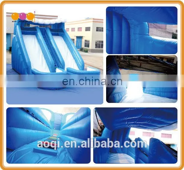 AOQI with free EN14960 certificate inflatable water slide parts with pool
