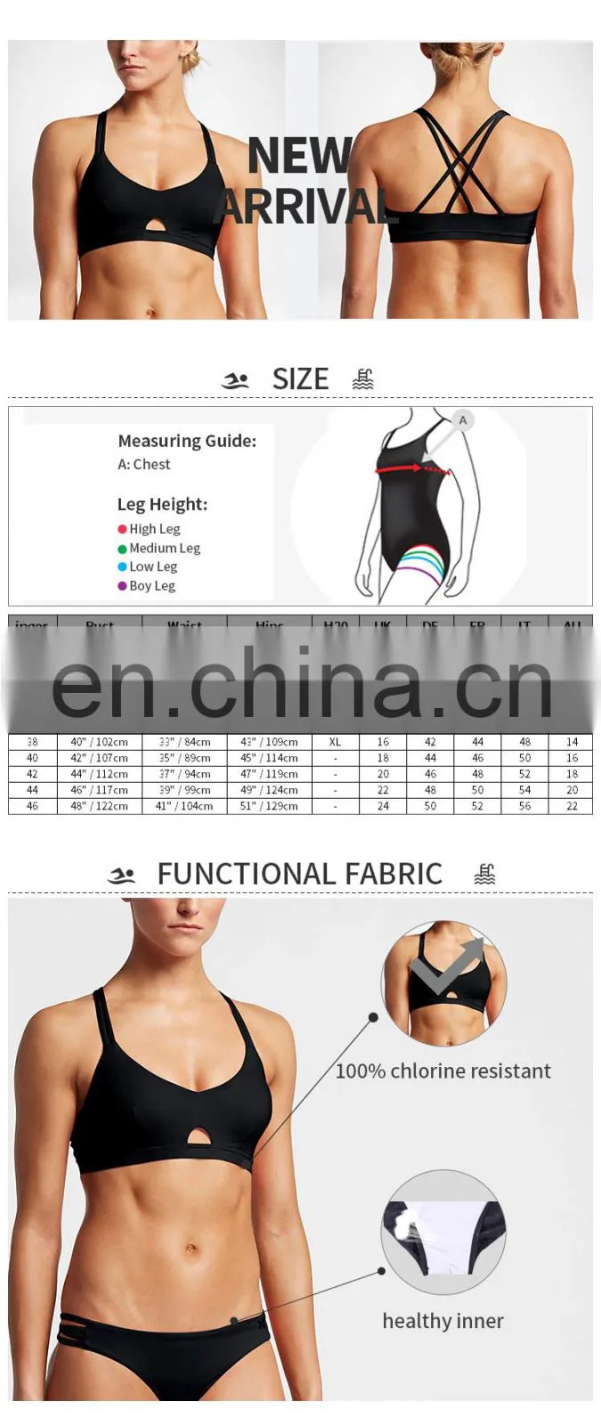 beach fashion oem sexy bikinis woman swimwear
