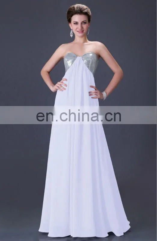 Grace Karin Sexy Backless Sequins Evening Dress Long Chiffon Size US 2~16 CL3444-3