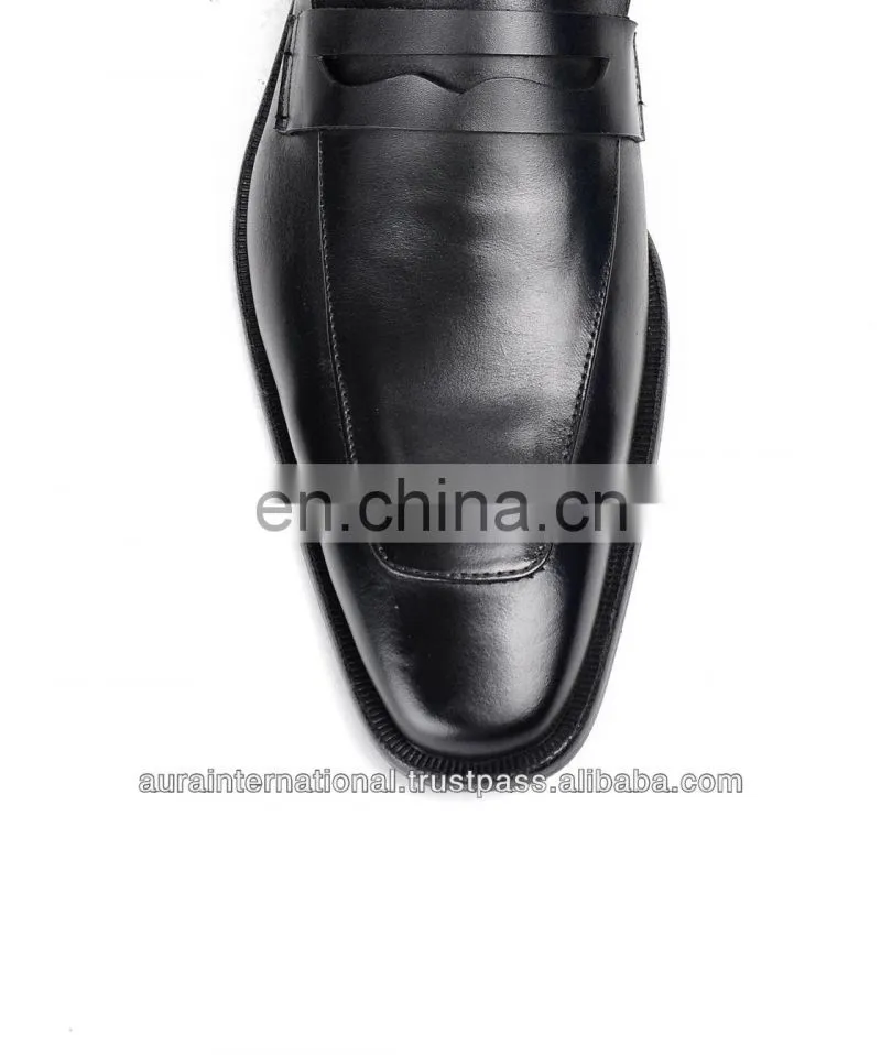 Mens Casual Black Leather Shoes Wholesale - Latest Design