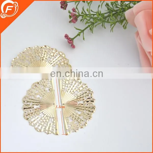 fashion gold color garment ornament accessories metal trims for wholesale