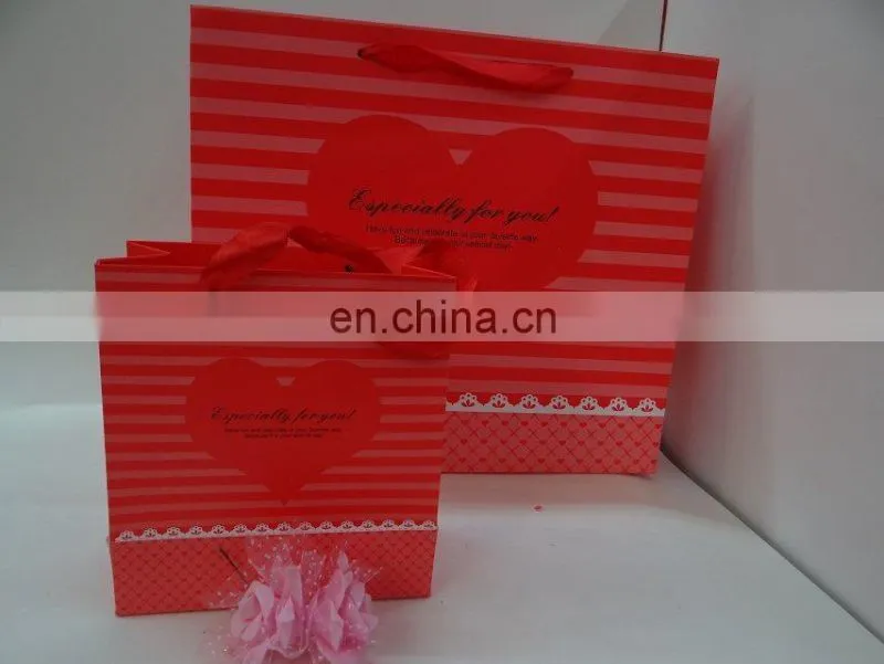 Newest Promotional Cheap Customized Chinese red paper bags