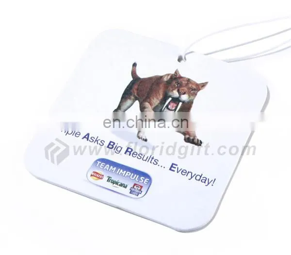 Household branding business paper type air freshener for car