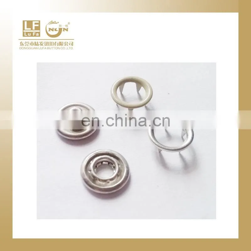 variety sizes of ring prong snap button