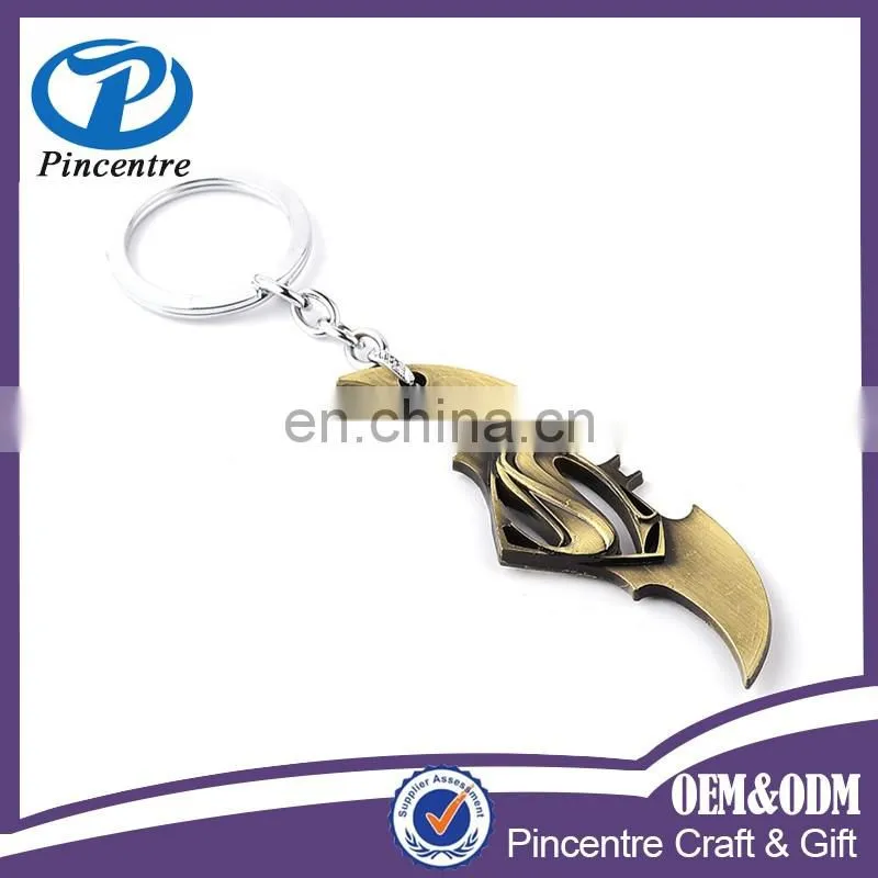 wholesale Superhero Marvel Batman Bat Metal Keychain with Key Ring in store