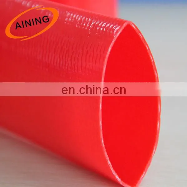 Blue coil PVC Lay flat water pump irrigation discharge hose 6 inch100m*101mm