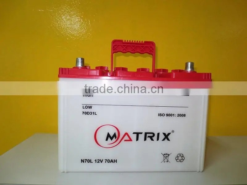 Rechargeable 12v 70ah car battery factory