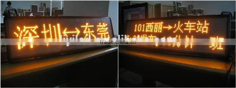 P4.75 matrix led car window message display sign from liyi