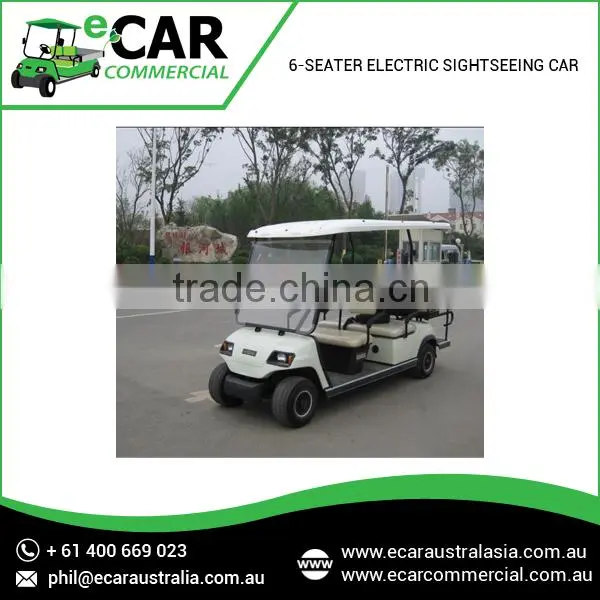 Custom Made 6 Seater Electric Sightseeing Cars with Superior Technical Standards