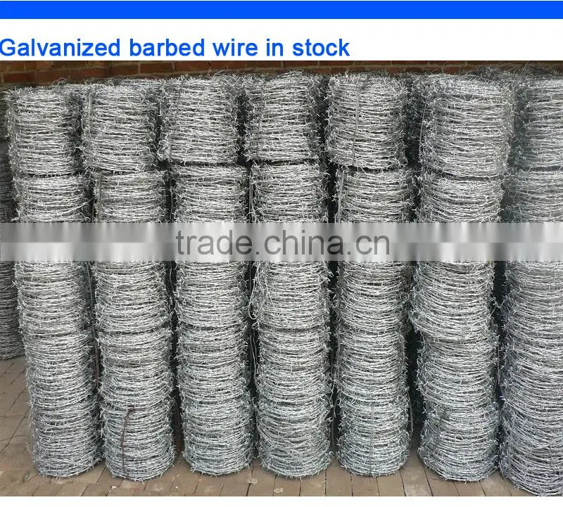 protection hot dip 14 gauge galvanized barbed wire