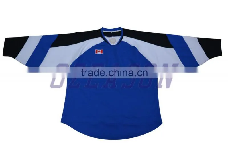 Custom men's hockey jersey set embroidery ice hockey jersey with socks for teams