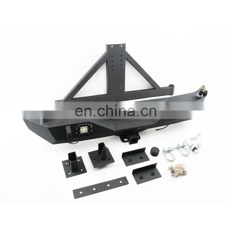 Rear Bumper With Spare Wheel Carrier For Jeep wrangler JK Accessories Car Bumper Guard