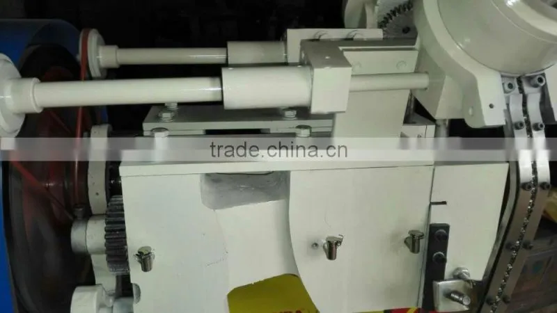 HAS VIDEO 195 Cycles Per Minute 2 Heads Paper Bag Rope Through Hole Fixing Making Machine
