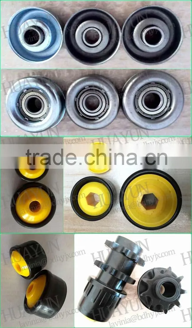 Galvanized Steel Roller End Cap Plastic Cover Ends for Rollers with Precision Ball Bearing