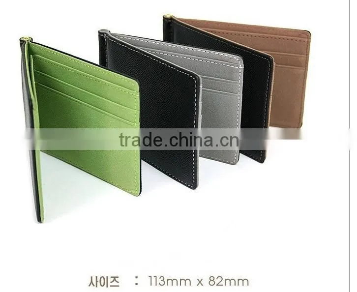 new geniune nappa leather wallet for men bifold wallet with money clip